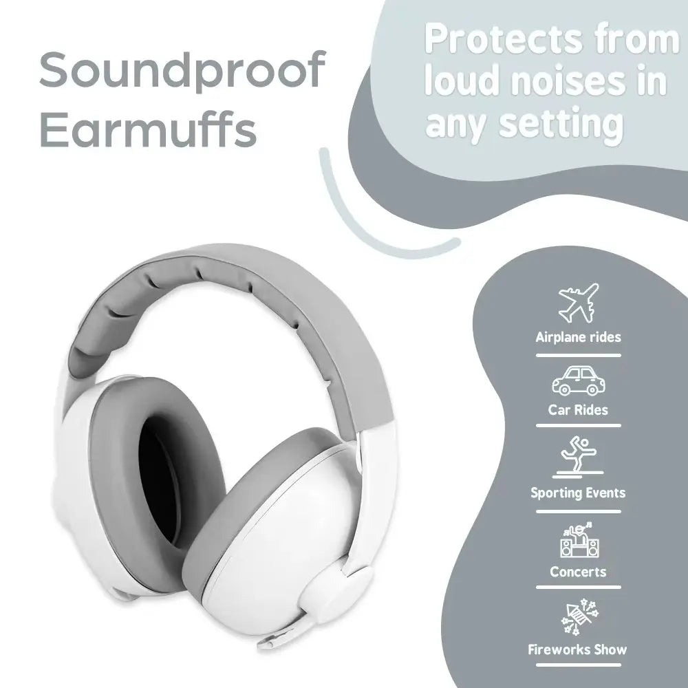 1pc Baby Ear Protection for Babies and Toddlers up to 36 Months，Noise Reduction Earmuffs - Comfortable Baby Headphones Against