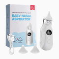 9-Level Suction Baby Electric Nasal Aspirator Food-Grade Dual Nozzle Silicone Tips Anti-Backflow Quiet Operation LCD for Newborn