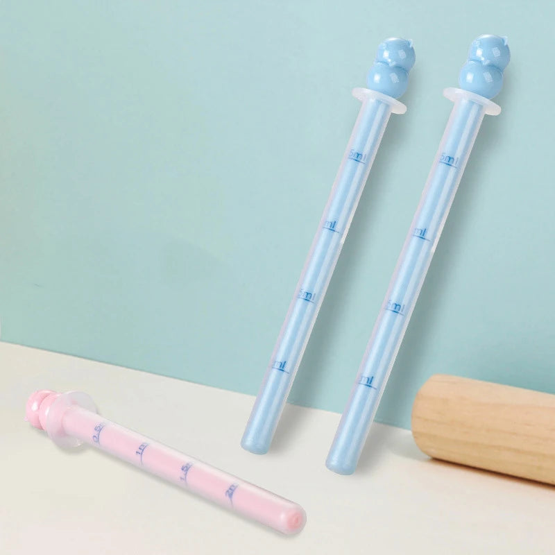 Children Medicines Device Baby Squeeze Drug Feeder with Scale Anti Choking Syringe Type Newborn Safe Medicine Dispenser