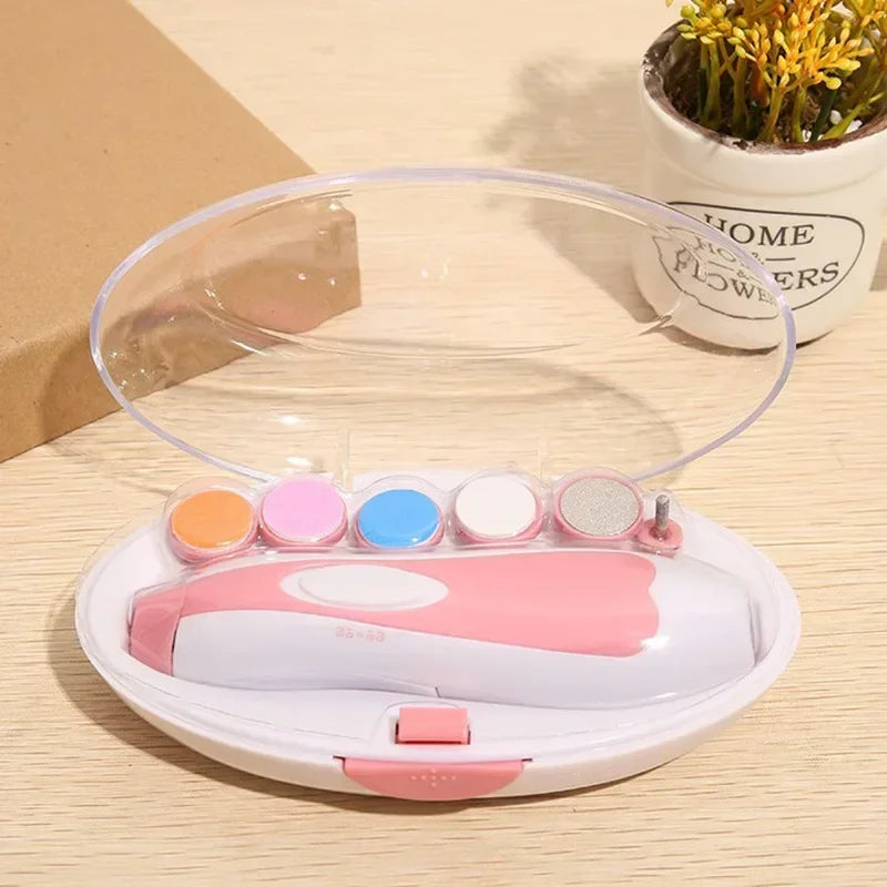 Baby Care Multifunctional Electric Baby Nail Trimmer Baby Nail File Clippers Toes Fingernail Cutter Trimmer Manicure Tool Set