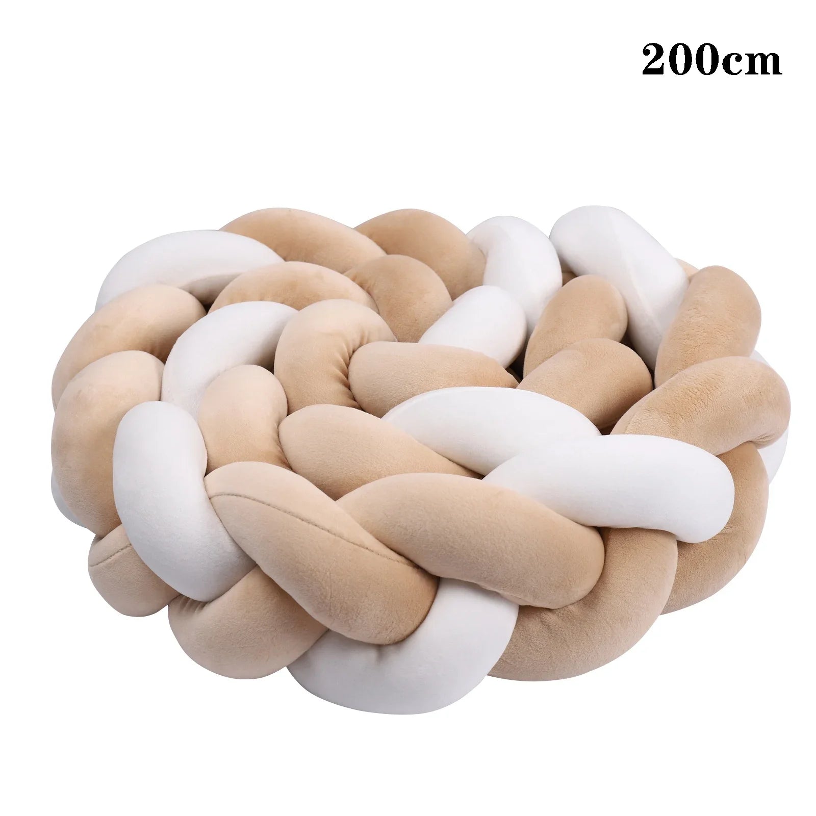 2M/3M Baby Bed Bumper Braided Crib Anti-collision Bed Surround Newborns Bumper Circumference Protector