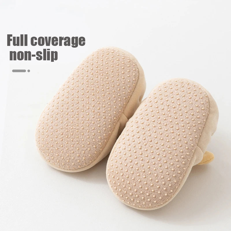 Baby Shoes Socks First Walkers Infant Socks Shoes Toddler Boys and Girls Shoes Soft Non-Slip Sole Floor Casual Kids Shoes