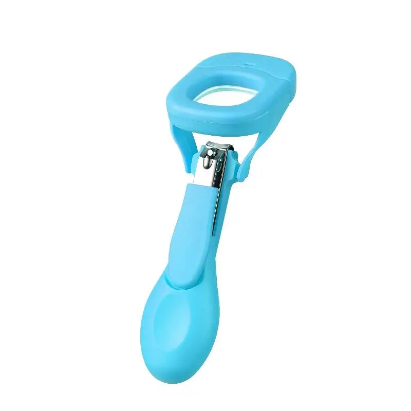 HUA Baby Elderly Nail Clippers With LED Light/Magnifying Glass Splashproof Nail Trimmer Fingernails Toenails Nail Scissors Care
