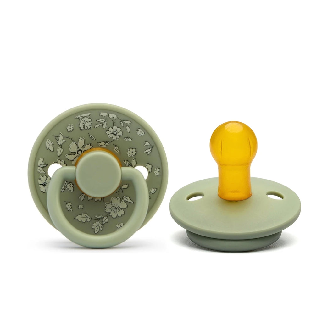 Erduo Floral Newborn Infant Baby Care Shower Gift Latex Rubber Sucking Nipple Pacifier Babies Soother Dummy Pacifiers for Baby 0