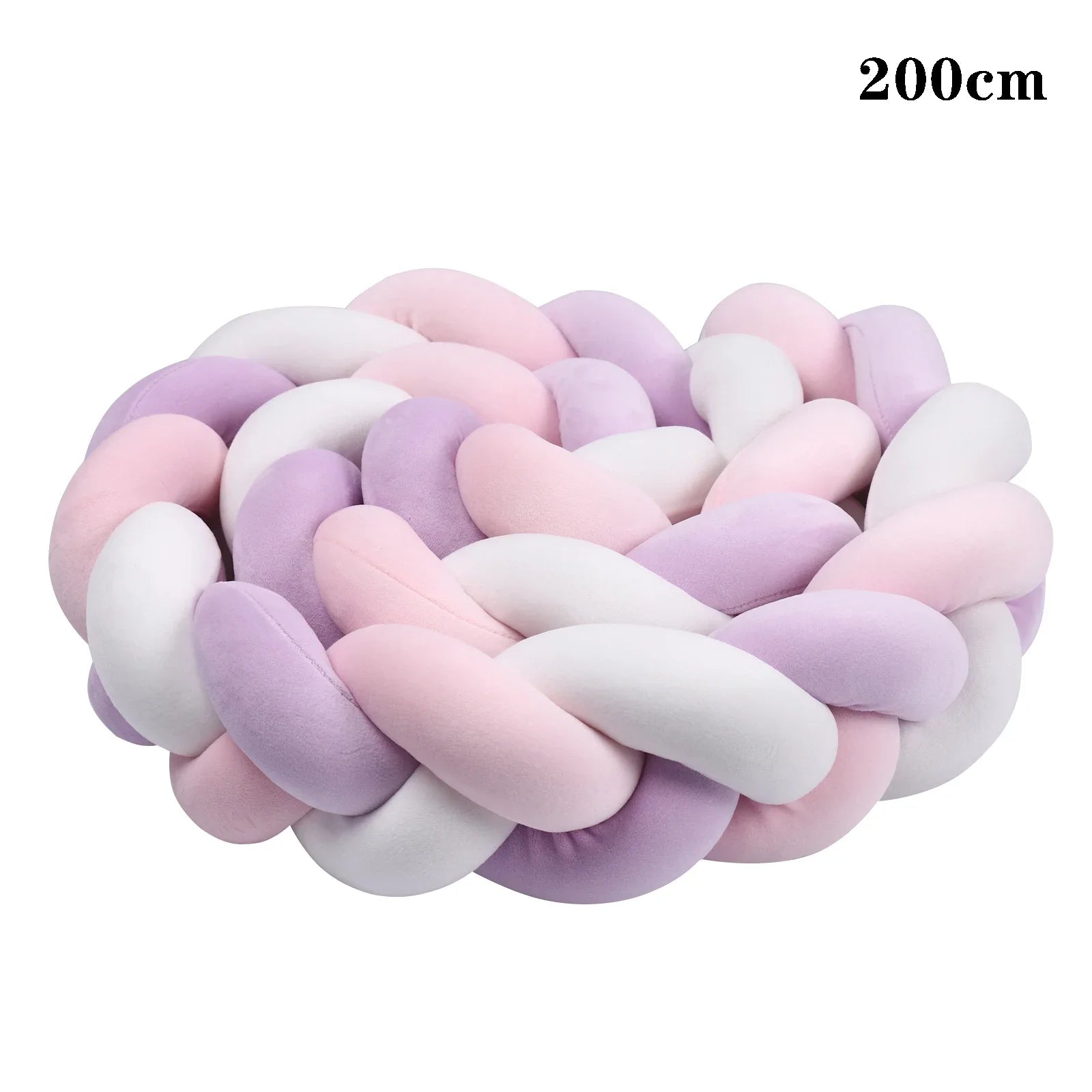 2M/3M Baby Bed Bumper Braided Crib Anti-collision Bed Surround Newborns Bumper Circumference Protector