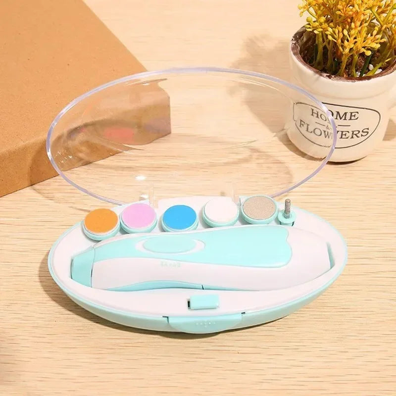Baby Care Multifunctional Electric Baby Nail Trimmer Baby Nail File Clippers Toes Fingernail Cutter Trimmer Manicure Tool Set